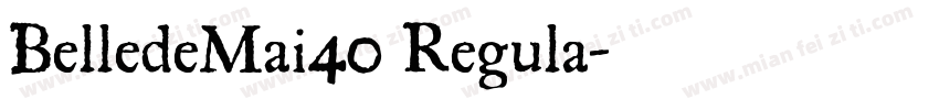 BelledeMai40 Regula字体转换